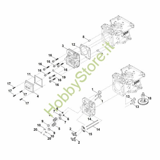 Picture of H - Albero a camme e valvole EVC 2000.0 (EVC2000-0001)
